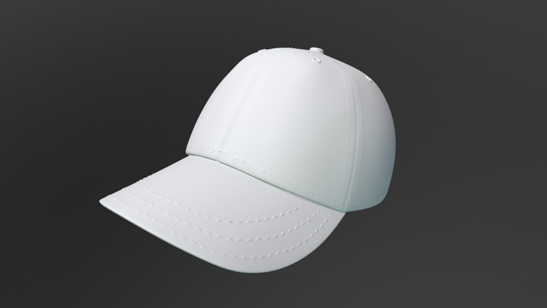3D model HP Baseball cap - This is a 3D model of the HP Baseball cap. The 3D model is about a white computer mouse.
