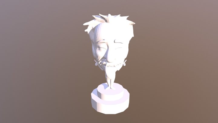 Einstein Bobblehead 3D Model
