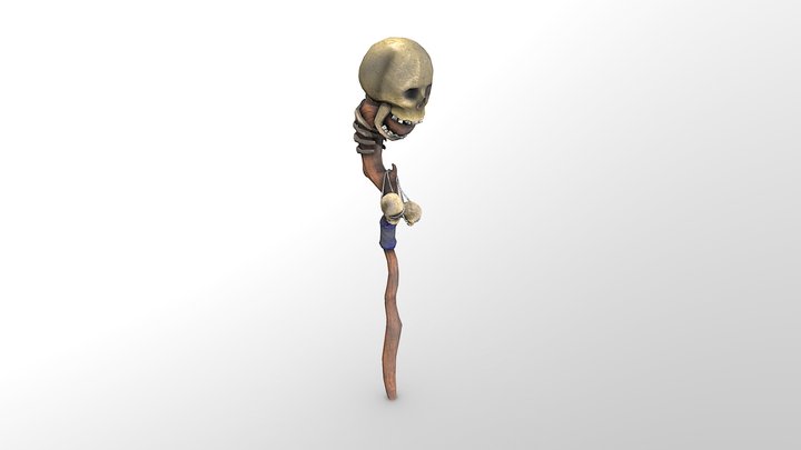 Witch's Staff 3D Model