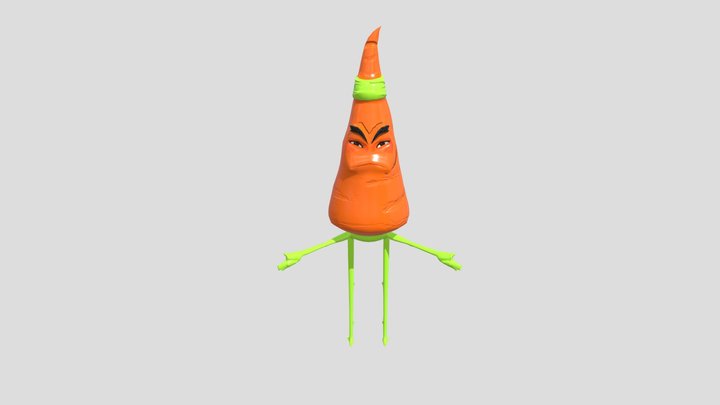 Carrot Character 3D Model