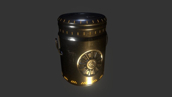 Scifi Barrel 3D Model