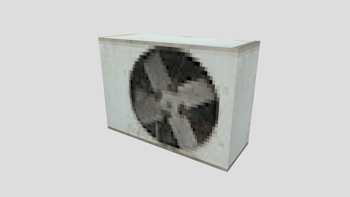 Air Conditioner - PS1 Low Poly 3D Model