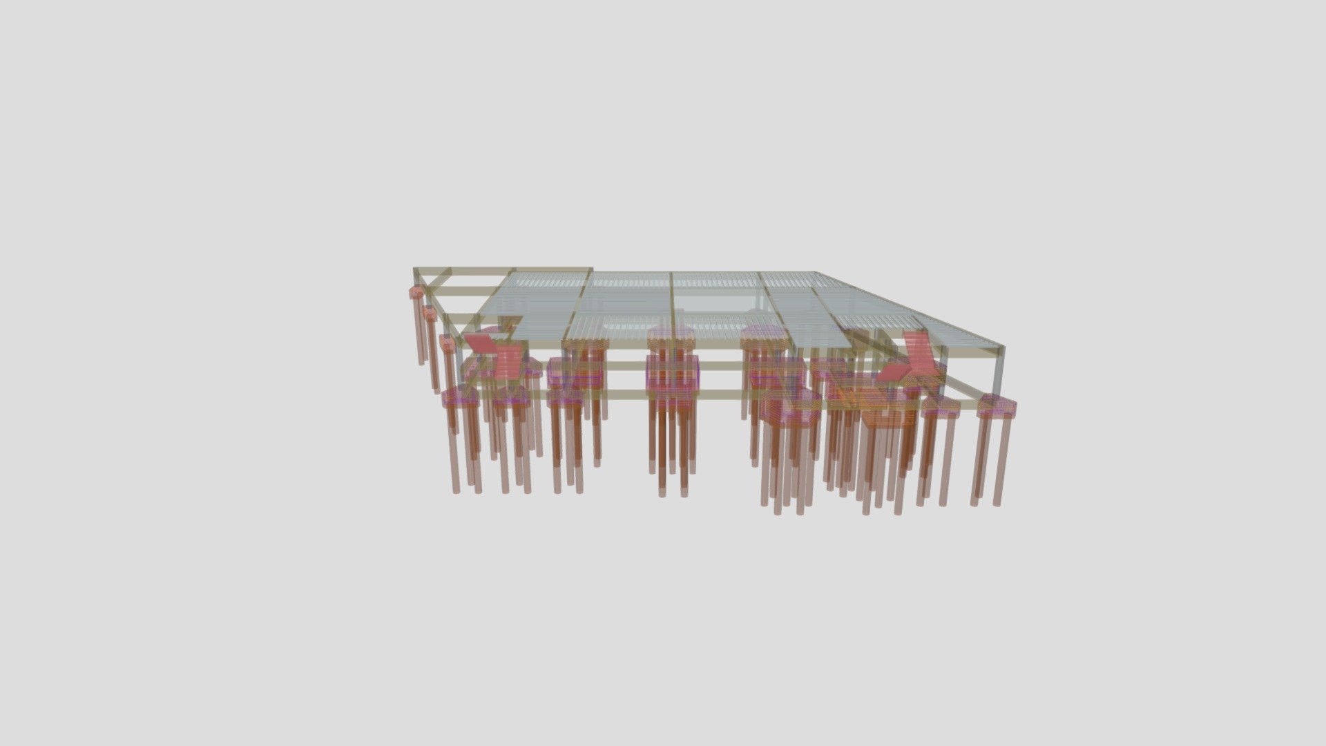3D Fundações Profundas - Clínica São Pedro
