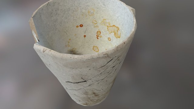 Coffee Mug Post - Texture Maps 3D Model
