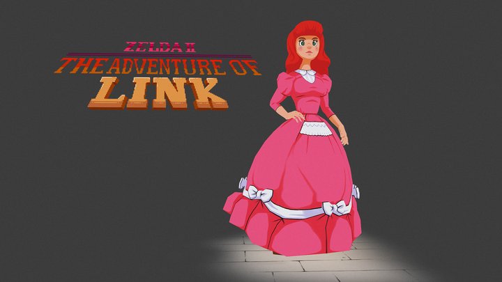 Zelda II: Adventure of Link Remake - Zelda 3D Model