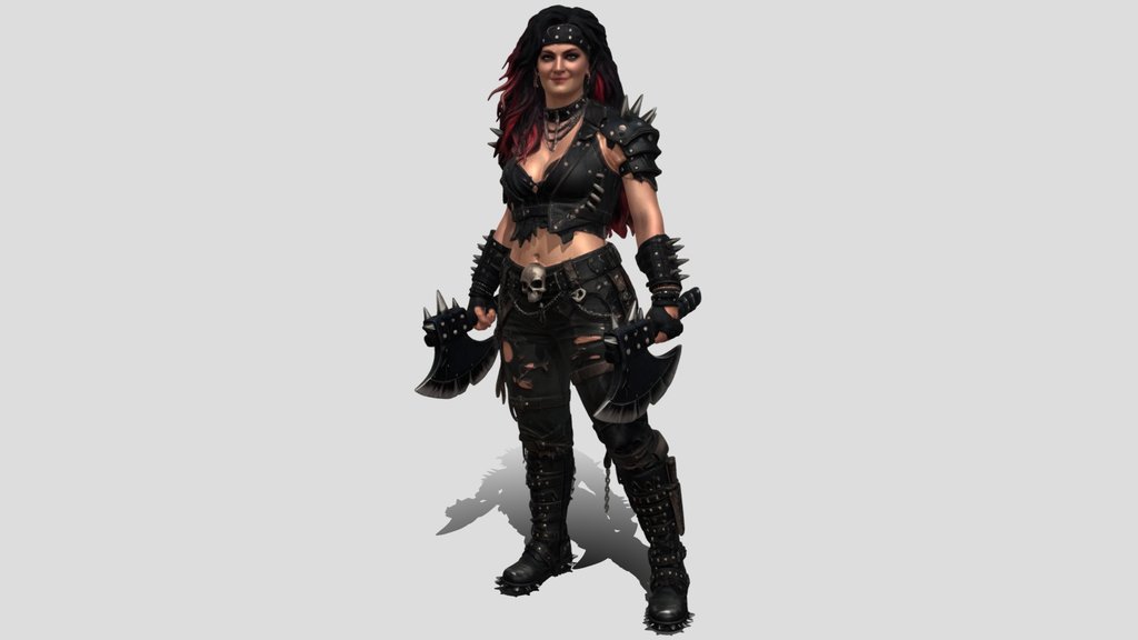 Darksteel Valkyrie warrior 3D Model Free