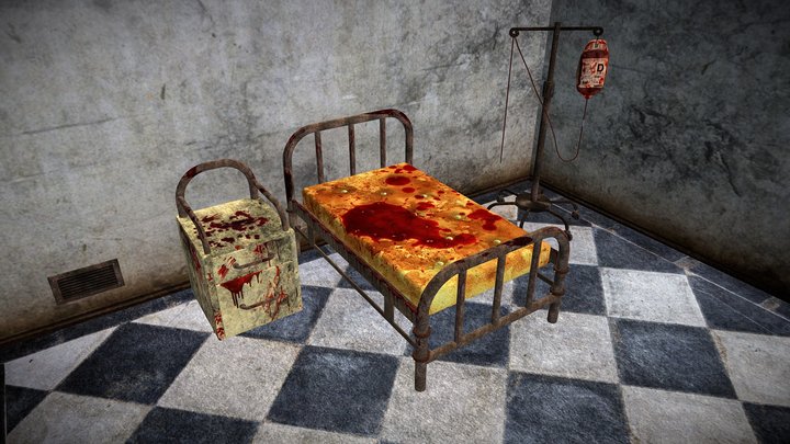 Creepy Hospital Room 3D Model