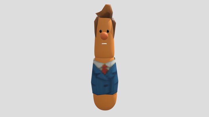 Male Carrot 3D Model