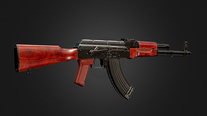 AK 47 kalashnikov 3D Model