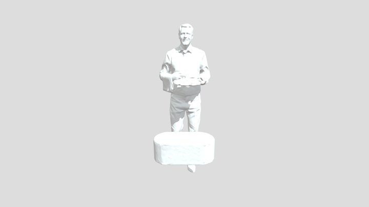 Server in Motion 3D Model