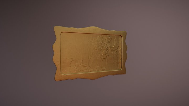 Picture Frame Bump Mapping 3D Model