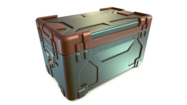 Sci-fi Container Free 3D Model