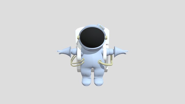 astronauta cartoon 3d 3D Model