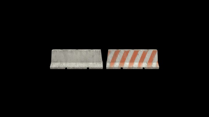 Simple Jersey barrier – Gratis 3D-model STL
