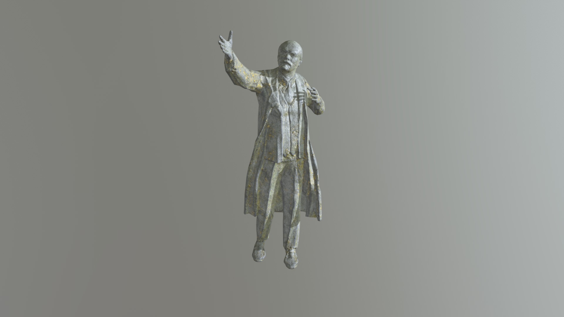 3D model Lenin - This is a 3D model of the Lenin. The 3D model is about a statue of a person.