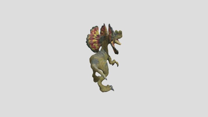 Dilophosaurus Toy Figure 3D Model