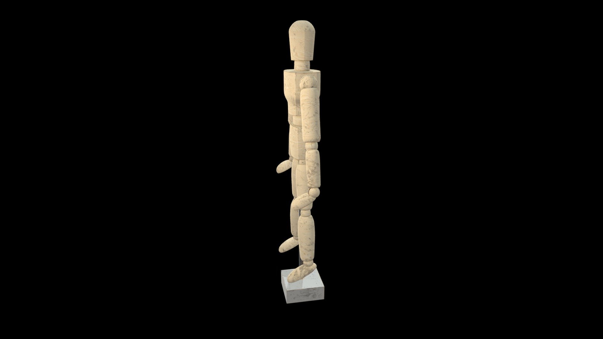 Wooden mannequin for drawing lessons - 3D model by weronikawkrol ...