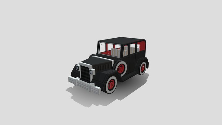 Old car - minecraft car 3D Model