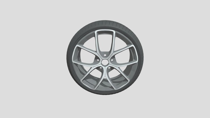 Car Tire 3D Model