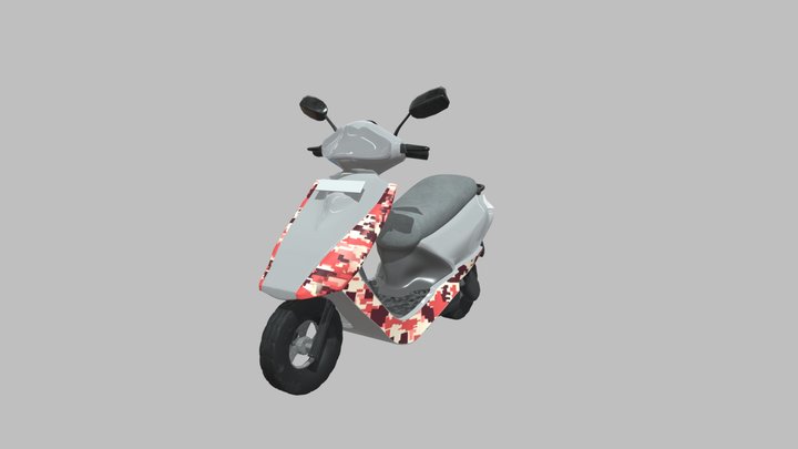 Modified Scooter 3D Model 3D Model