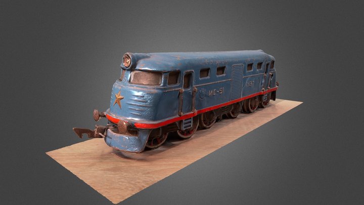 Moskobel 'O' gauge CCCP Stalin Era toy train 3D Model