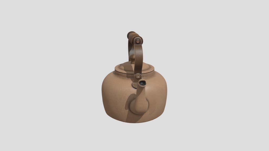 Antique Copper Tea Kettle - Vintage Prop