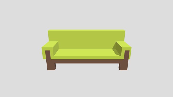Sofa Three (2) 3D Model