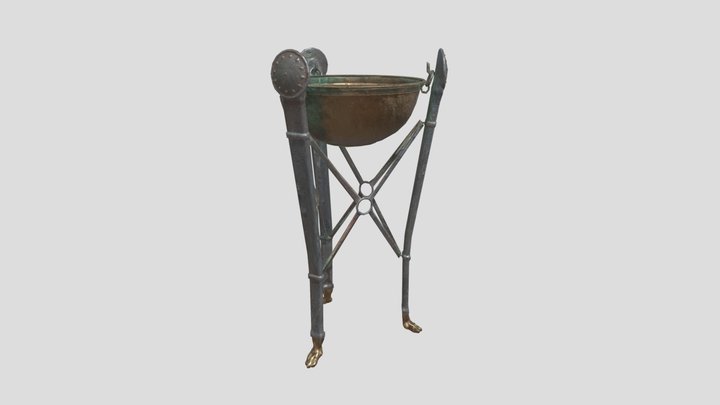 Ancient Roman Bronze Brazier 3D Model