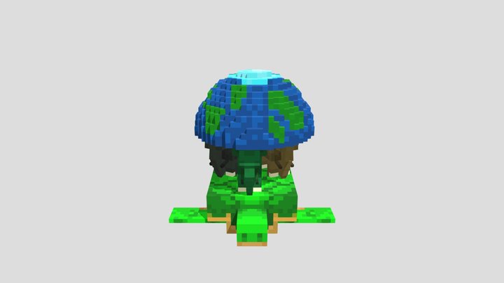 Полуземля || Плоская земля 3D Model