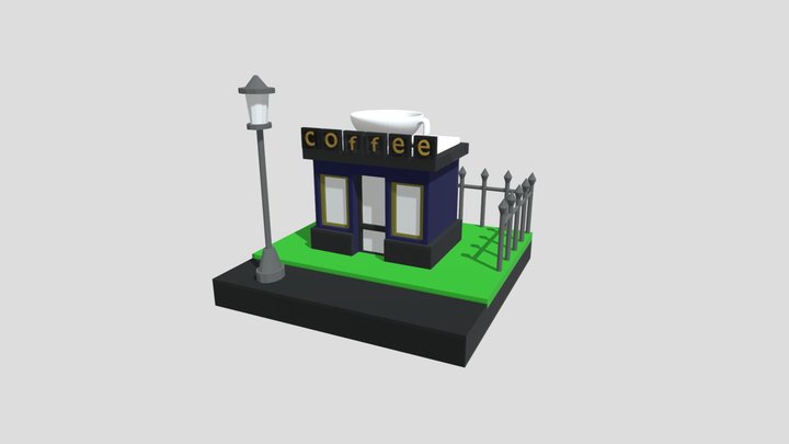 coffee shop model 3D Model