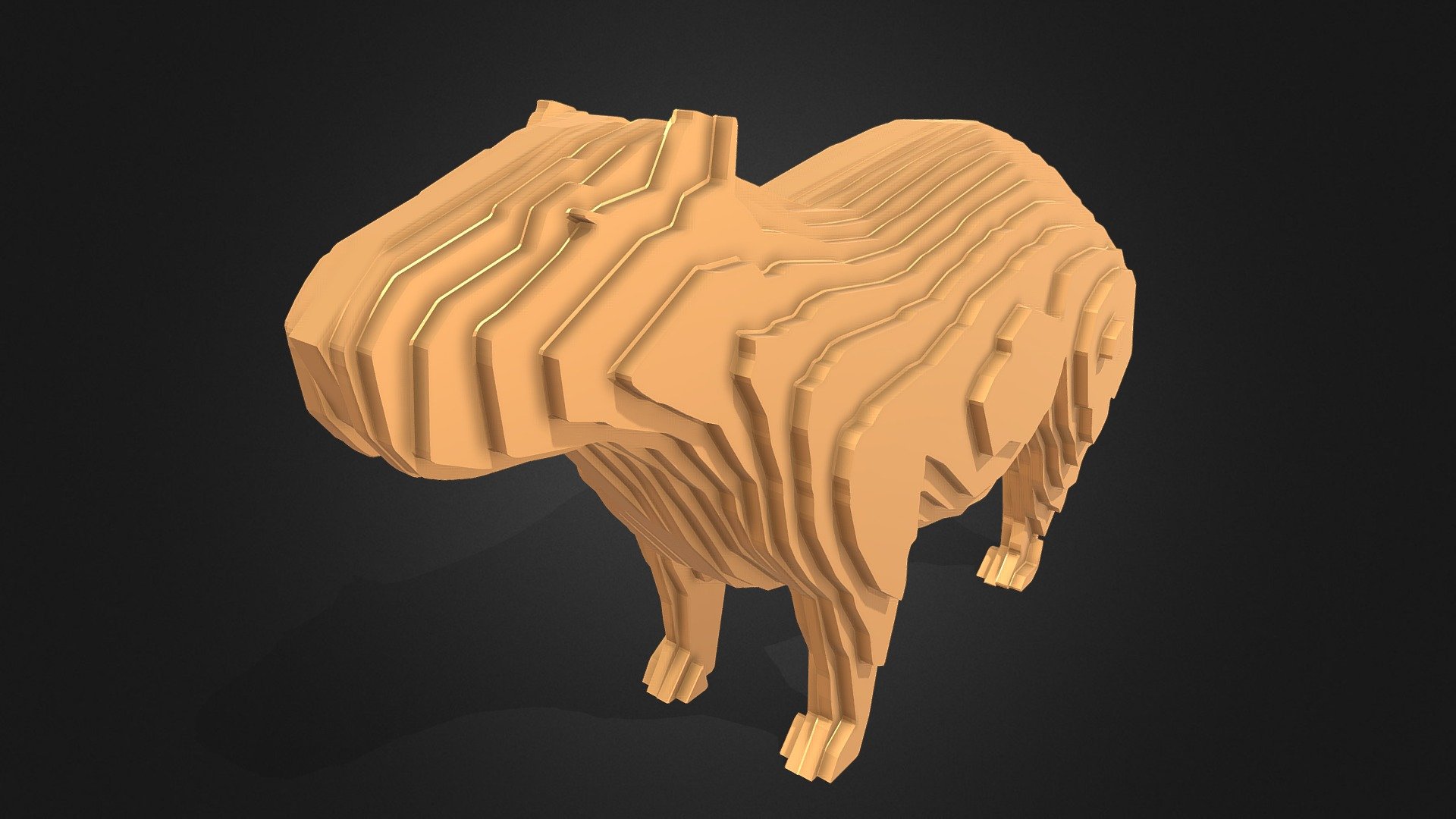 Parametric Capybara - Buy Royalty Free 3D model by Puppy3D (@Puppy3D)  [fa19fd7]