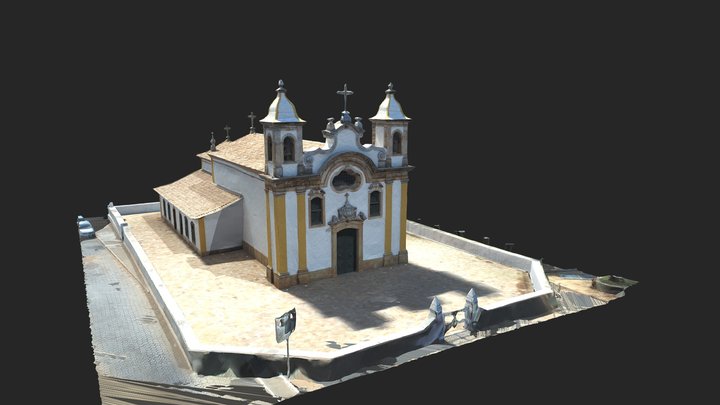 Igreja Matriz - Ouro Branco/MG 3D Model