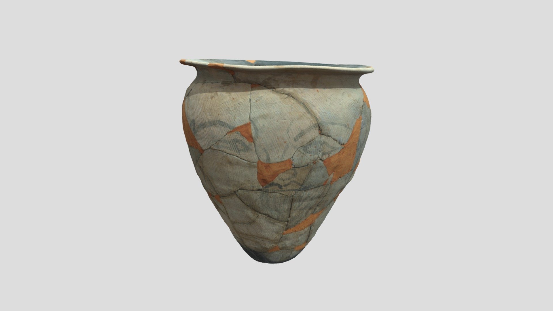 人面墨書土器 — Sketchfab embed 3D viewer