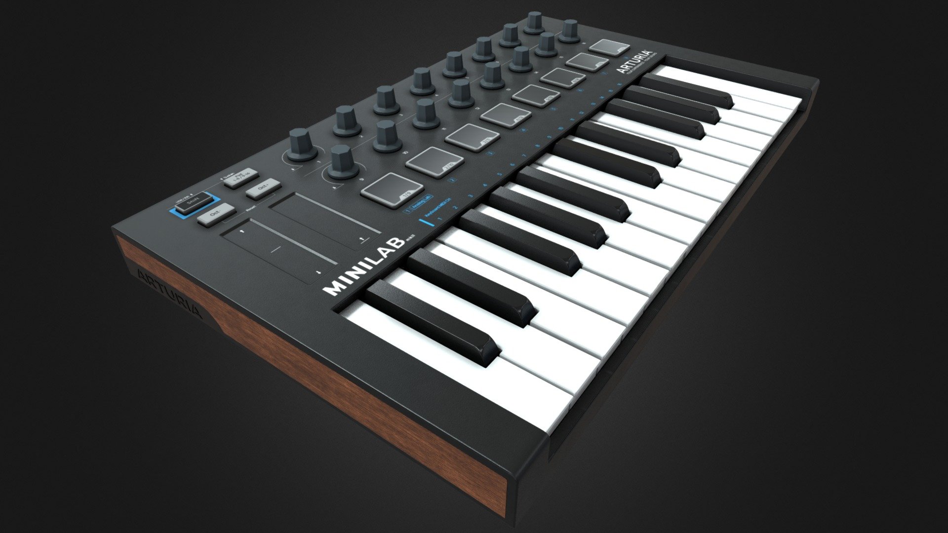Arturia Minilab MK2 - 3D model by rorensuart [fa1b28d] - Sketchfab