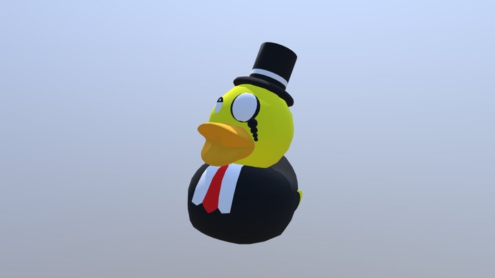 Rubber Duck - Dapper Duck 3D Model