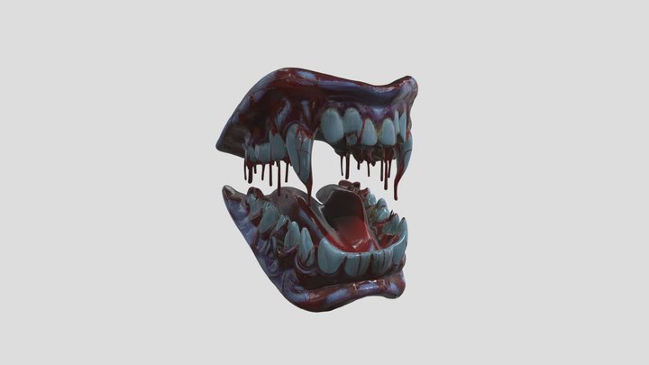 Vampire Teeth 3D Model