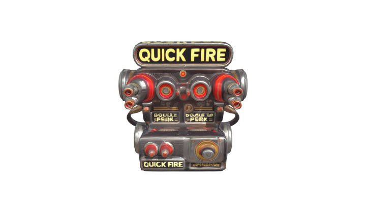 Fortnite style COD Double tap perk 3D Model