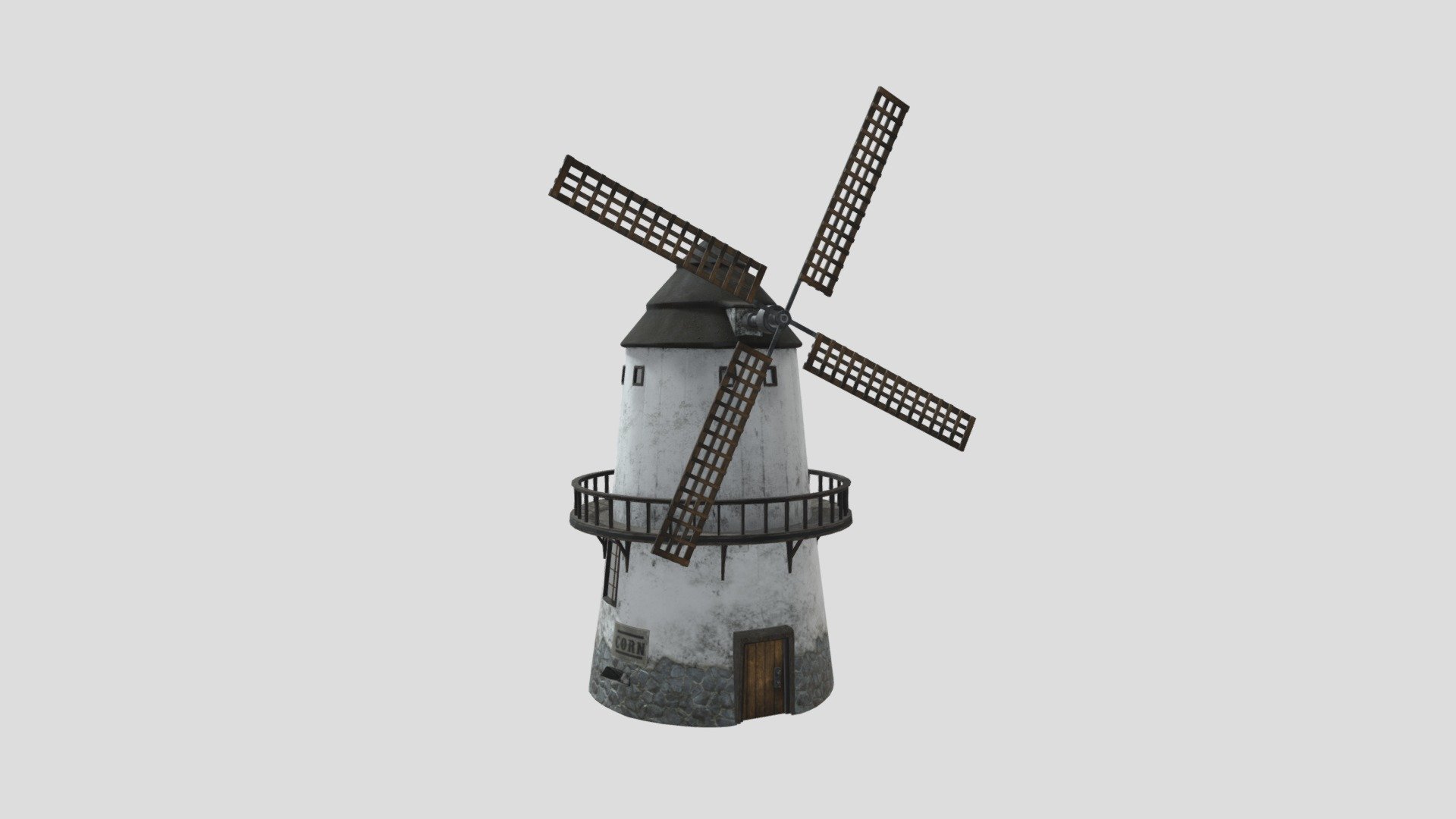 Windmill - 3D model by Charlotte Atwill (@atwillc) [fa1d5d7] - Sketchfab