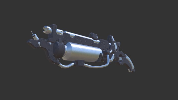 Flame Pistol WIP 3D Model