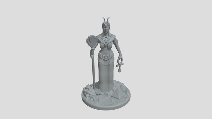 God Isis Miniature Print 3D Model