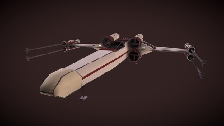 X-Wing T-65B 3D Model