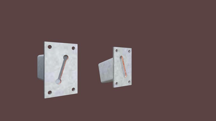 Slotted End Plates 3D Model