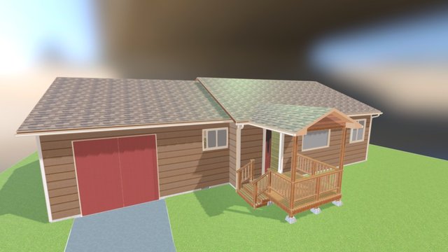 House1 - shell, no props (lightweight) 3D Model