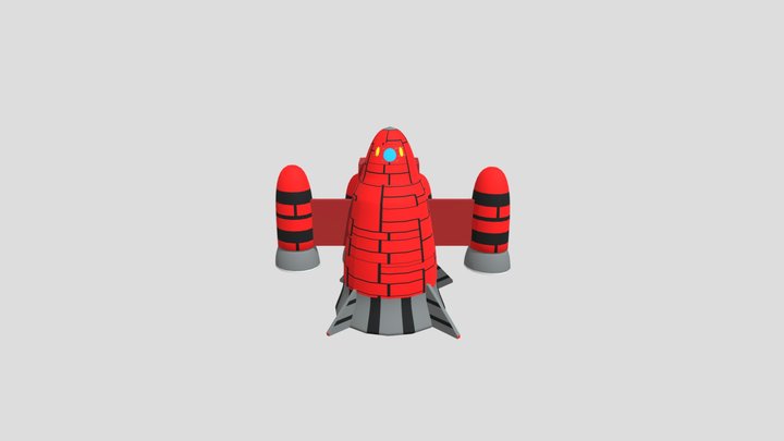 Suspicious Spaceship 3D Model