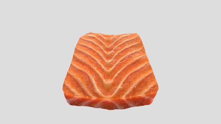 Salmon sashimi 3D Model