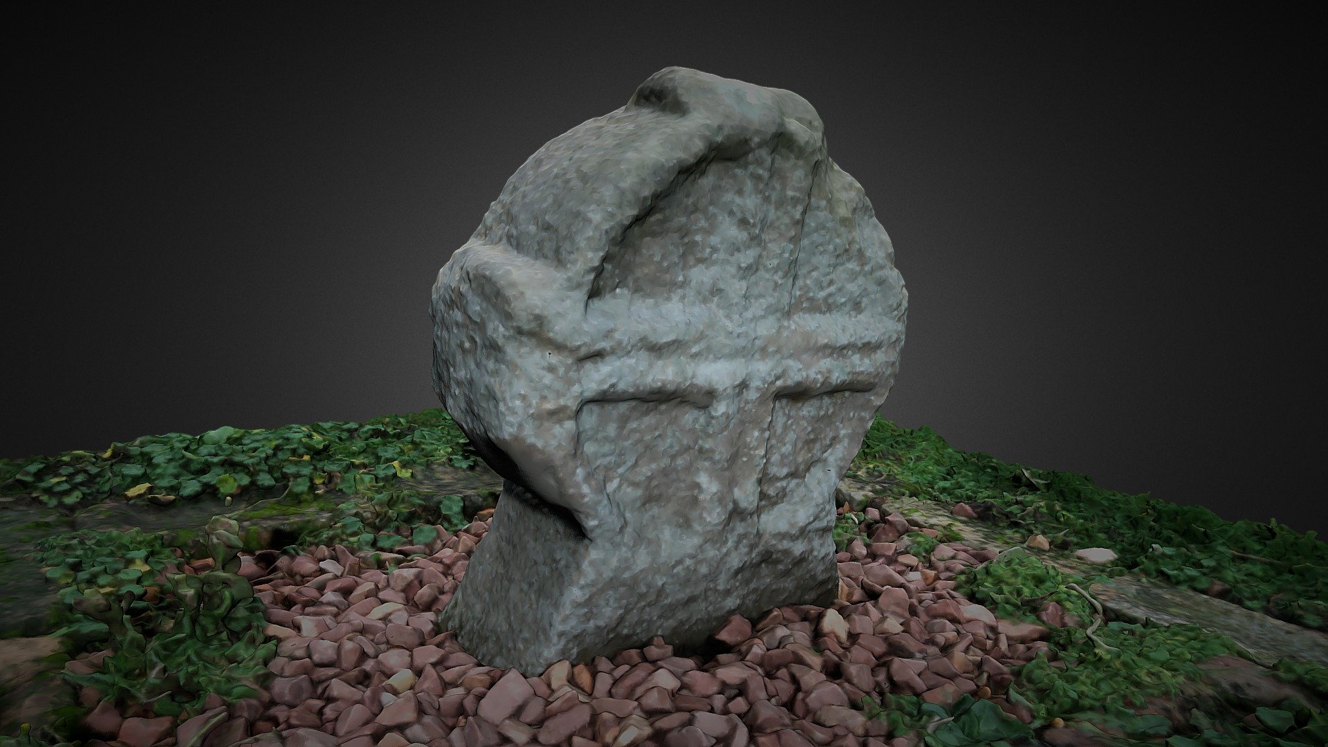 Medieval 12th Century headstone, Gullane