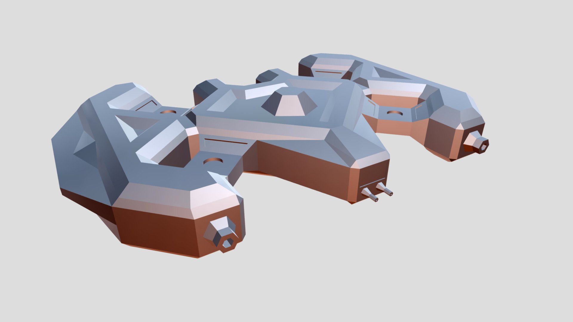 Low Poly Stormbreaker Battlecruiser - Download Free 3D model by Trockk ...