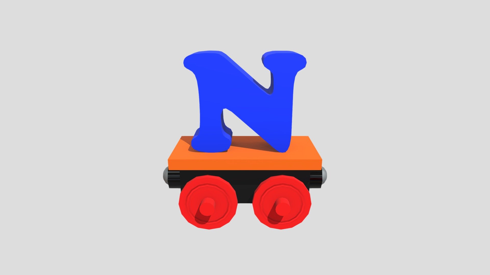 Wagon with Letter N