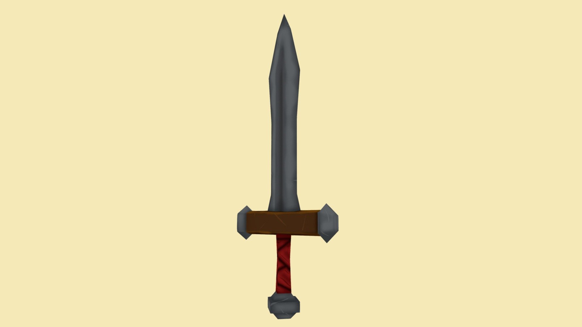 Lowpoly Stylized Sword