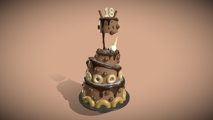 Diabeto Cake 3D Model